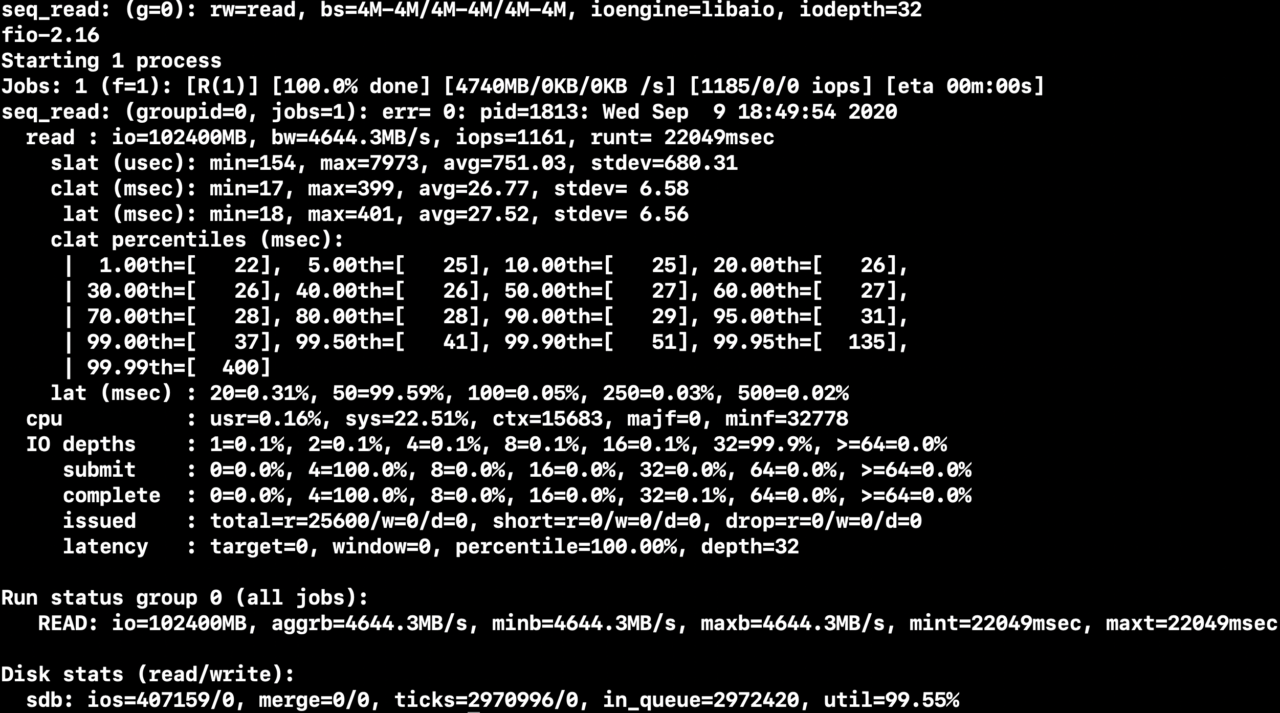 24-drive sequential read