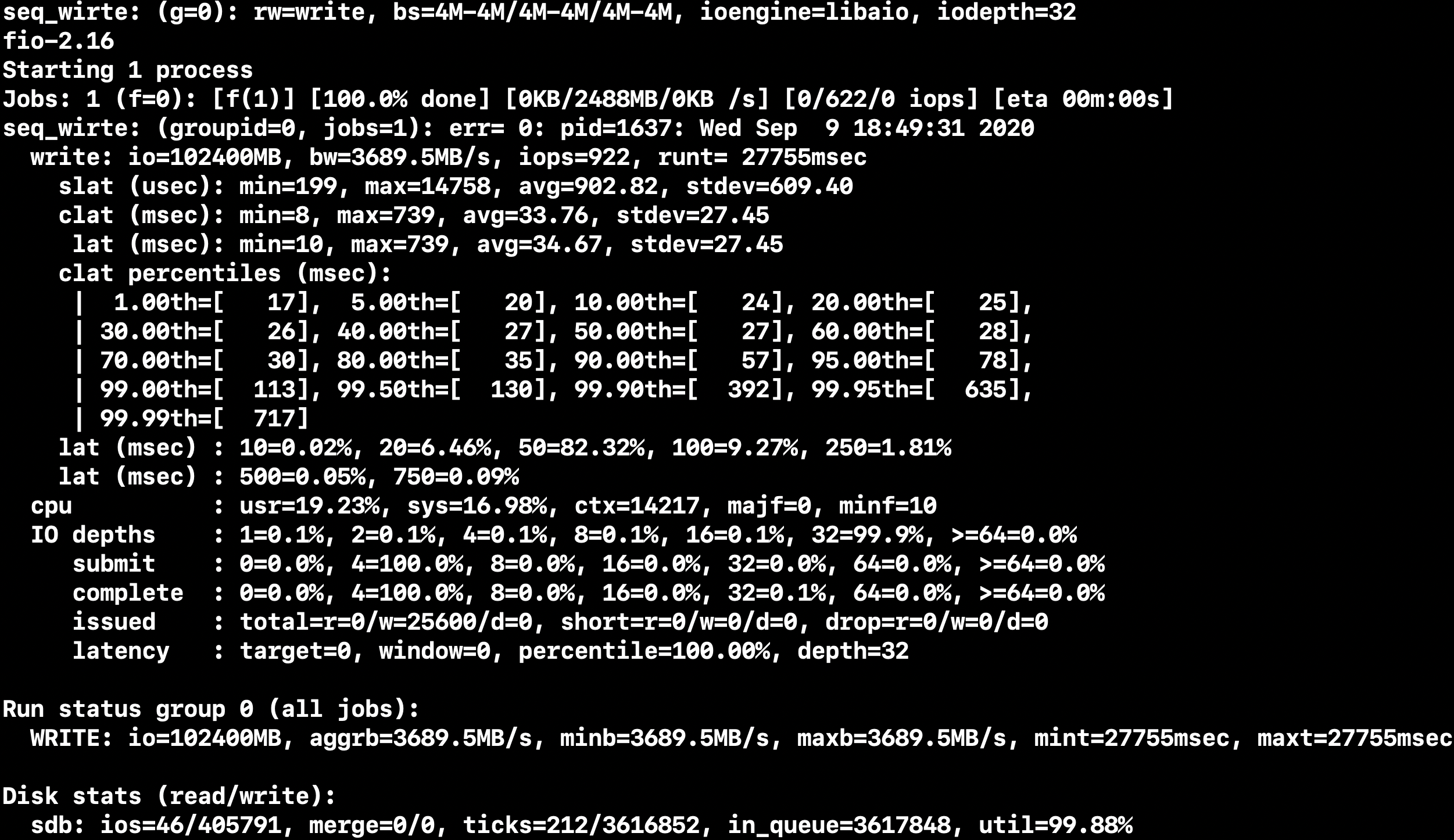 24-drive sequential write